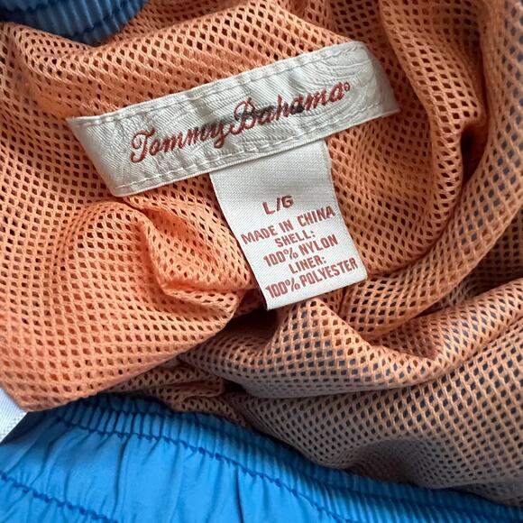 Tommy Bahama Large Men's Swim Shorts Blue Board Beach Trunks Relax Swimsuit - Picture 4 of 5